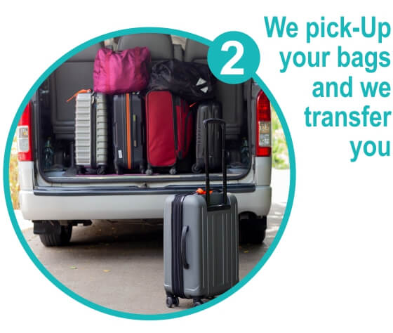 corfu luggage storage pick-up service