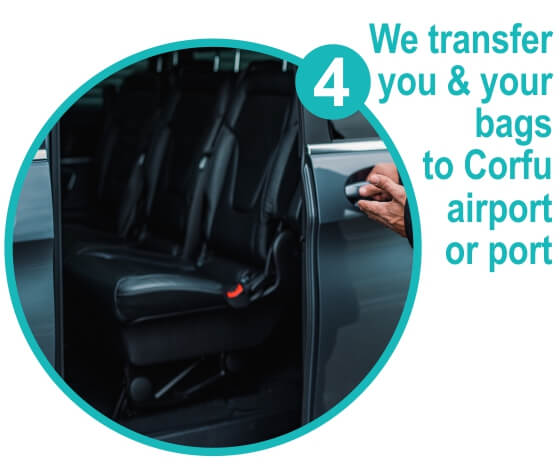 corfu luggage storage transfer service